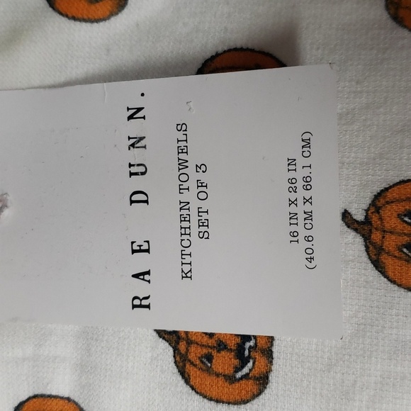 Rae Dunn NWT Set of 3 Halloween Kitchen Towels - Picture 2 of 7